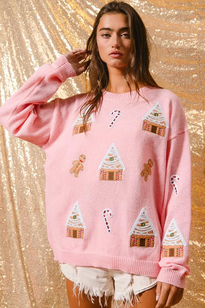 Donna | Women's Novelty Christmas Crew Neck Sweater