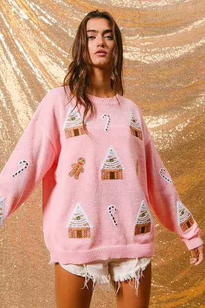 Donna | Women's Novelty Christmas Crew Neck Sweater