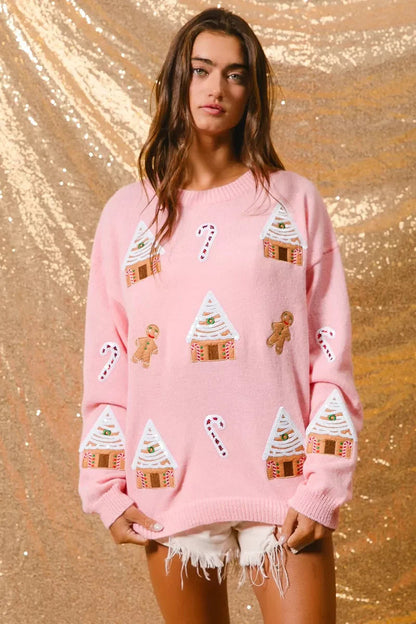 Donna | Women's Novelty Christmas Crew Neck Sweater