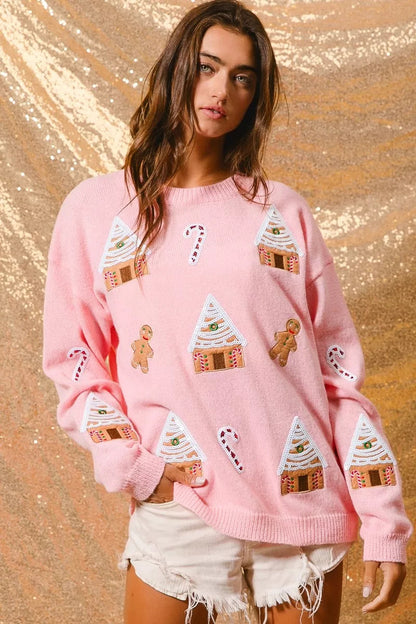Donna | Women's Novelty Christmas Crew Neck Sweater