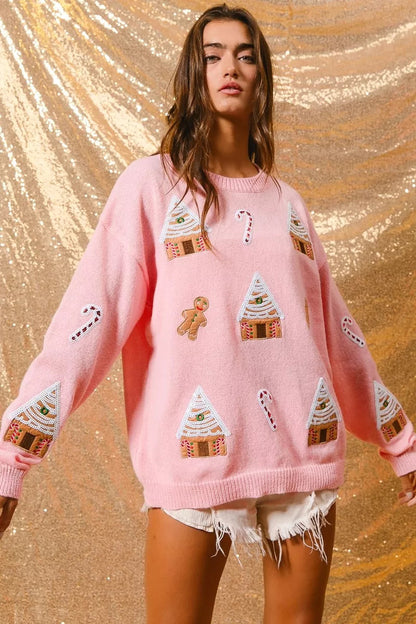 Donna | Women's Novelty Christmas Crew Neck Sweater
