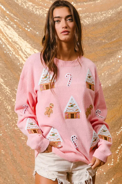 Donna | Women's Novelty Christmas Crew Neck Sweater