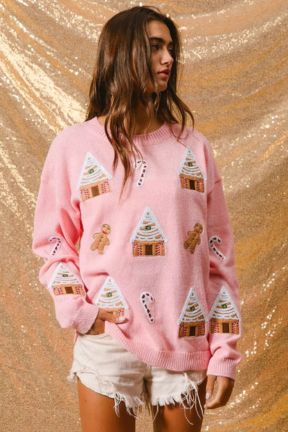 Donna | Women's Novelty Christmas Crew Neck Sweater