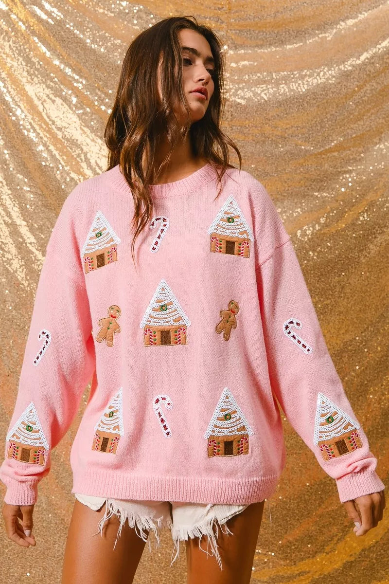 Donna | Women's Novelty Christmas Crew Neck Sweater