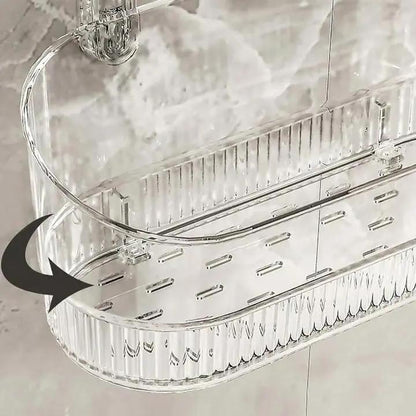 Drill-Free Suction Cup Wall Shelf with Heavy-Duty Vacuum Grips