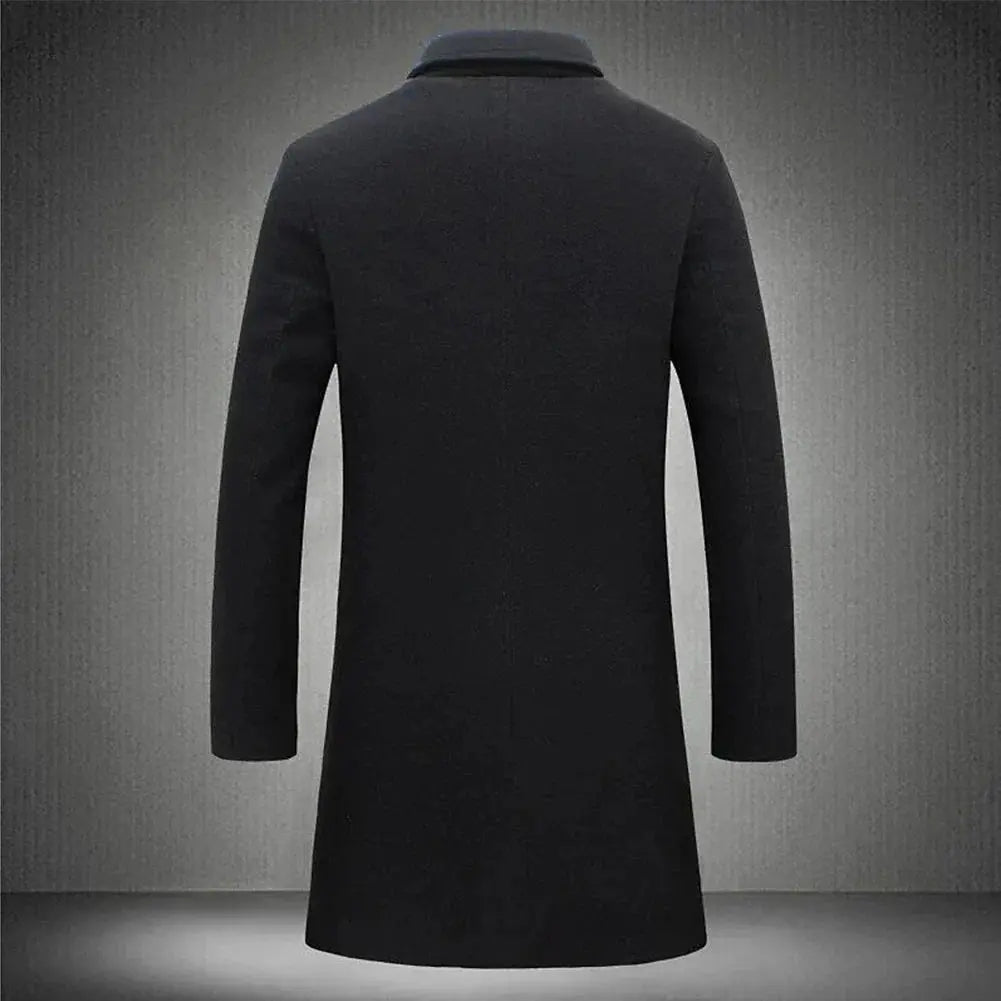 Edison | Men's Slim-Fit Long Overcoat