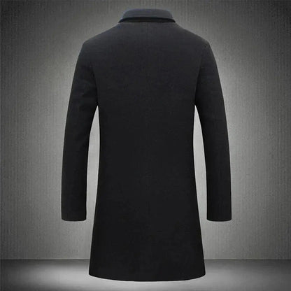 Edison | Men's Slim-Fit Long Overcoat
