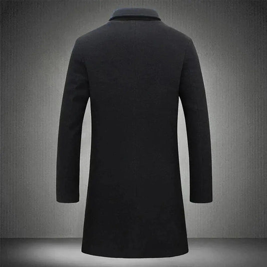 Edison | Men's Slim-Fit Long Overcoat