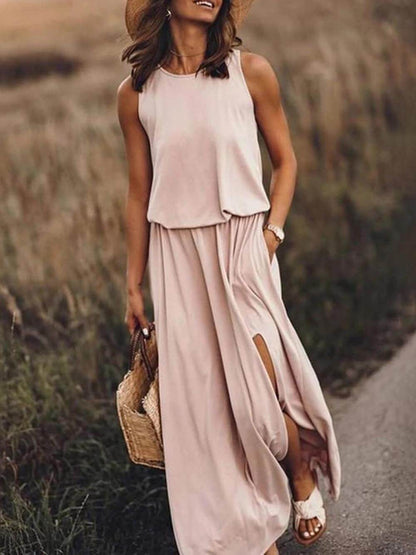 Edith | Women's Sleeveless Casual Maxi Dress