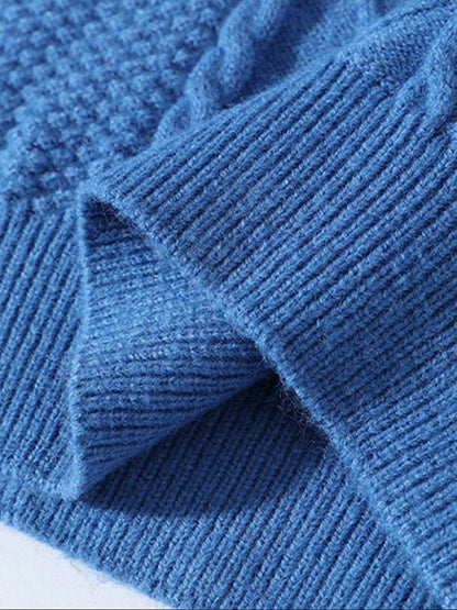 Edmund | Men's Cable Knit Crew Neck Sweater