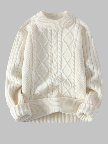 Edmund | Men's Cable Knit Crew Neck Sweater