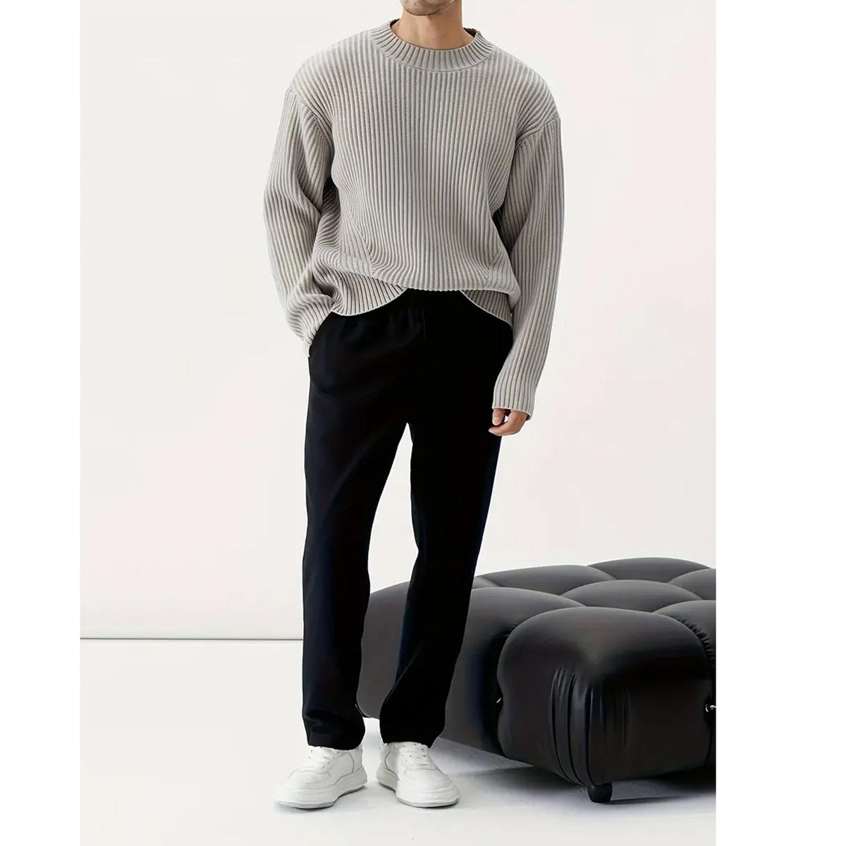 Eli | Men's Crew Neck Oversized Sweater