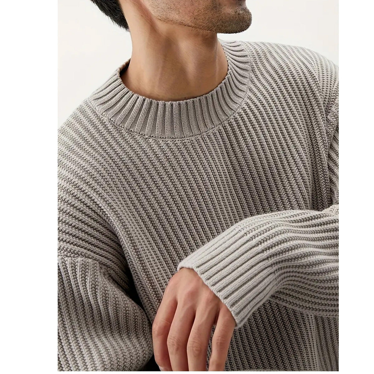 Eli | Men's Crew Neck Oversized Sweater