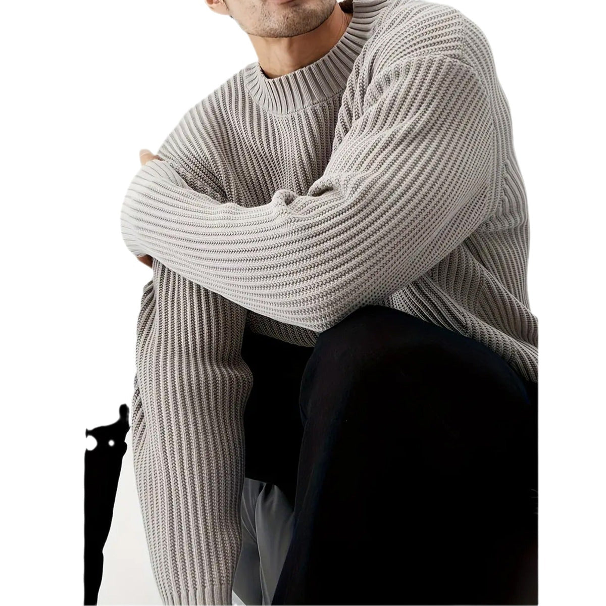 Eli | Men's Crew Neck Oversized Sweater
