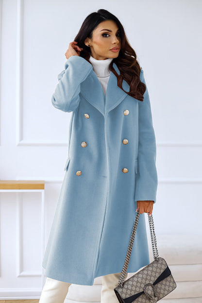 Eliza | Women's Double-Breasted Long Coat