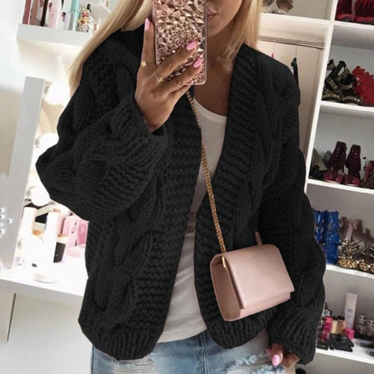 Emma | Women's Oversized Cable Knit Cardigan