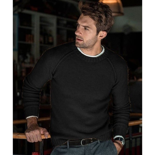 Emmanuel | Men's Crew Neck Pullover Sweater