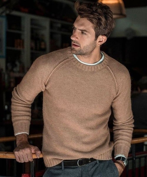 Emmanuel | Men's Crew Neck Pullover Sweater