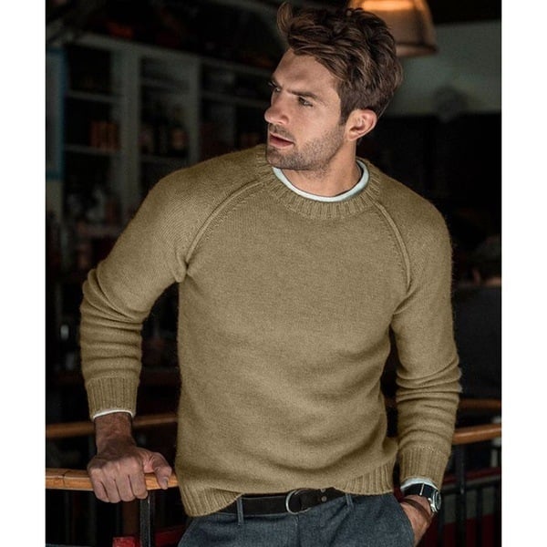 Emmanuel | Men's Crew Neck Pullover Sweater