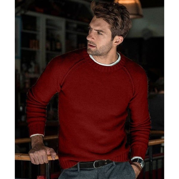 Emmanuel | Men's Crew Neck Pullover Sweater