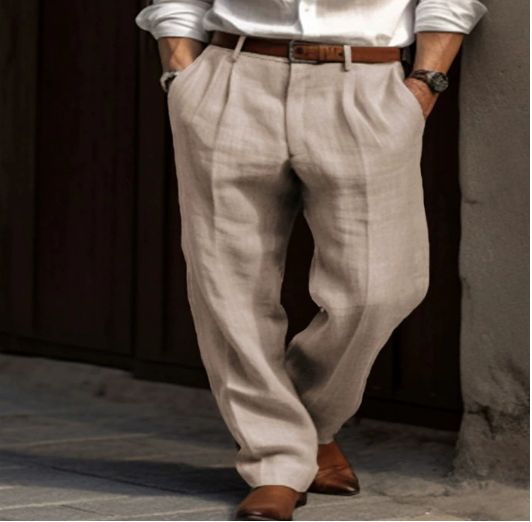 Emmanuel | Men's Pleated Wide Leg Pants