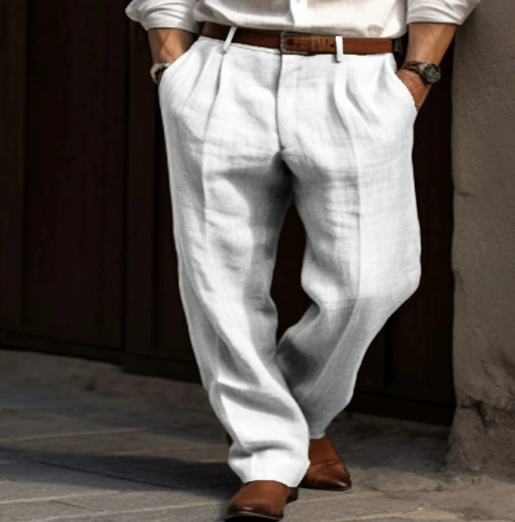 Emmanuel | Men's Pleated Wide Leg Pants
