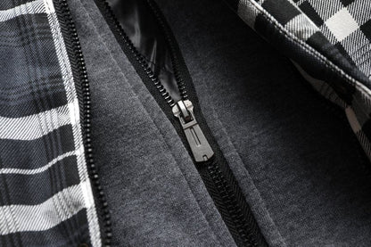 Evan | Men's Hooded Plaid Vest