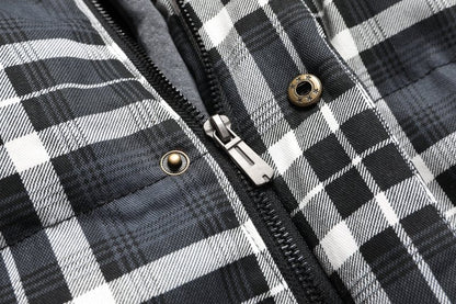 Evan | Men's Hooded Plaid Vest
