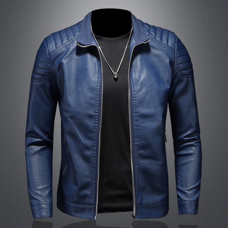 Evan | Men's Slim-Fit Biker Jacket