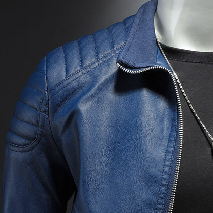 Evan | Men's Slim-Fit Biker Jacket