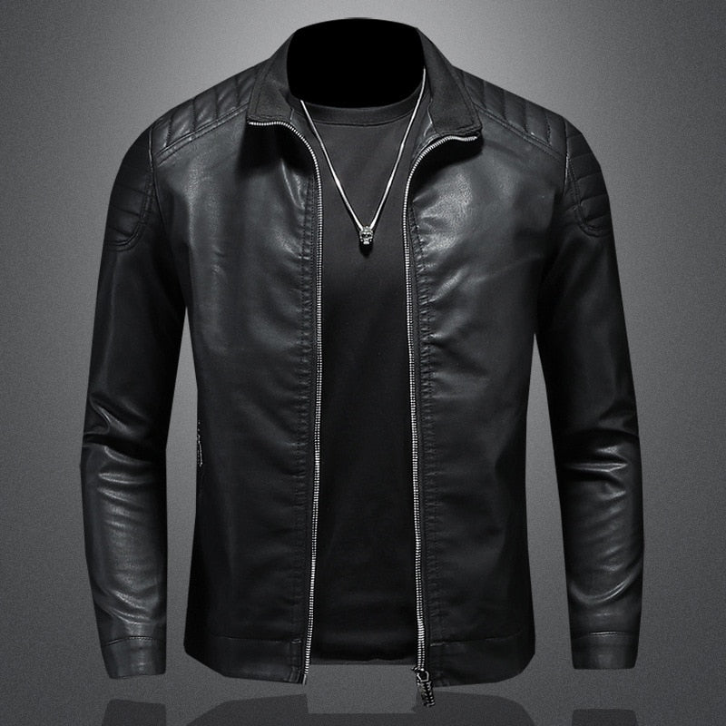 Evan | Men's Slim-Fit Biker Jacket
