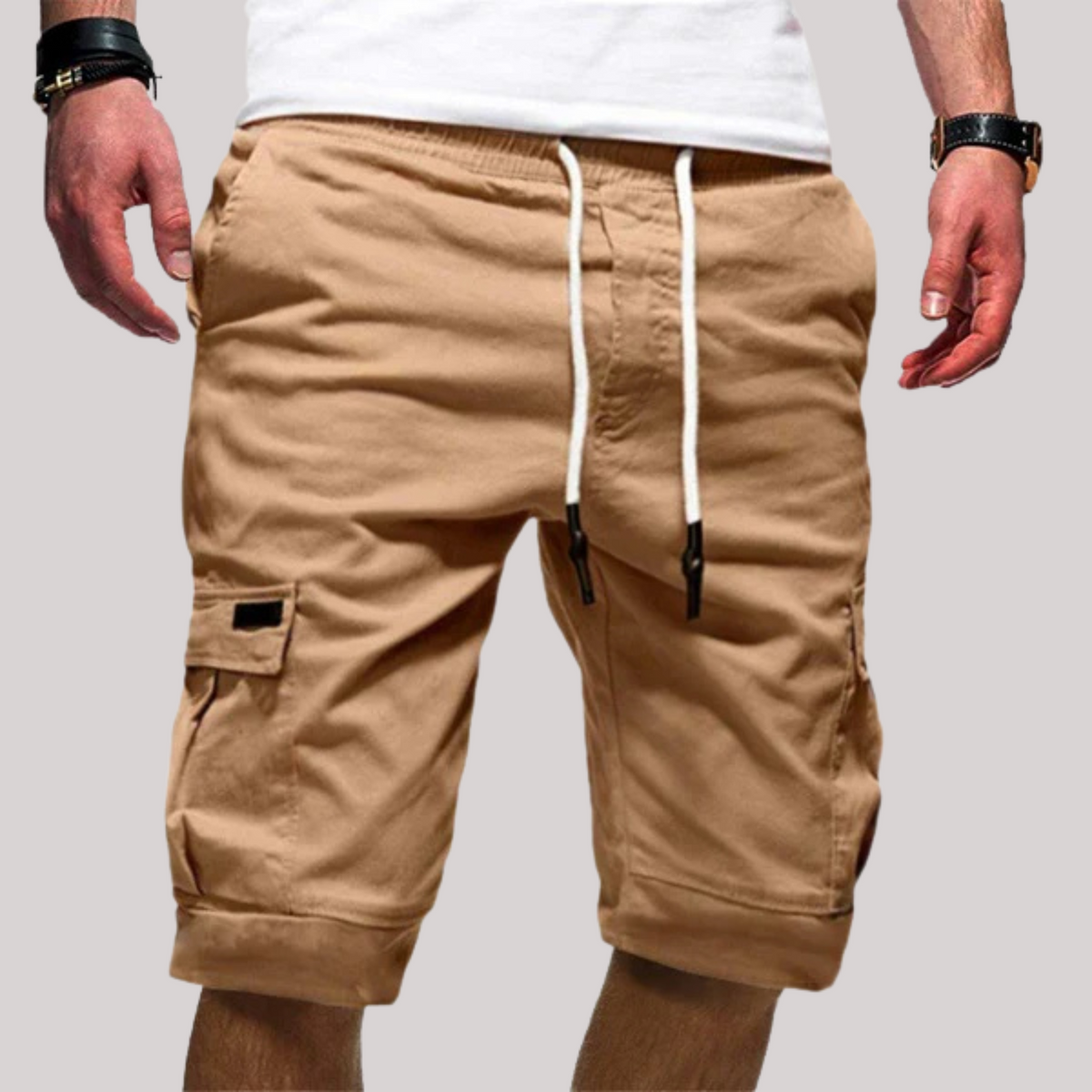 Ezekiel | Men's Cargo Knee Length Drawstring Shorts