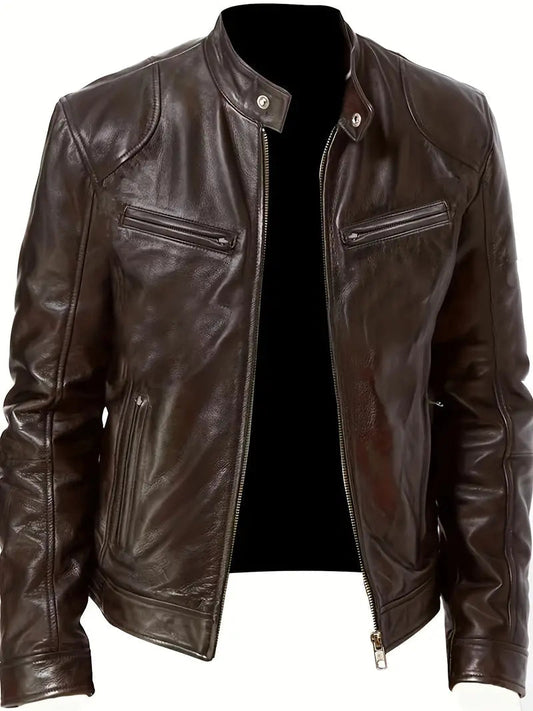 Ezra | Men's Slim Fit Racer Jacket