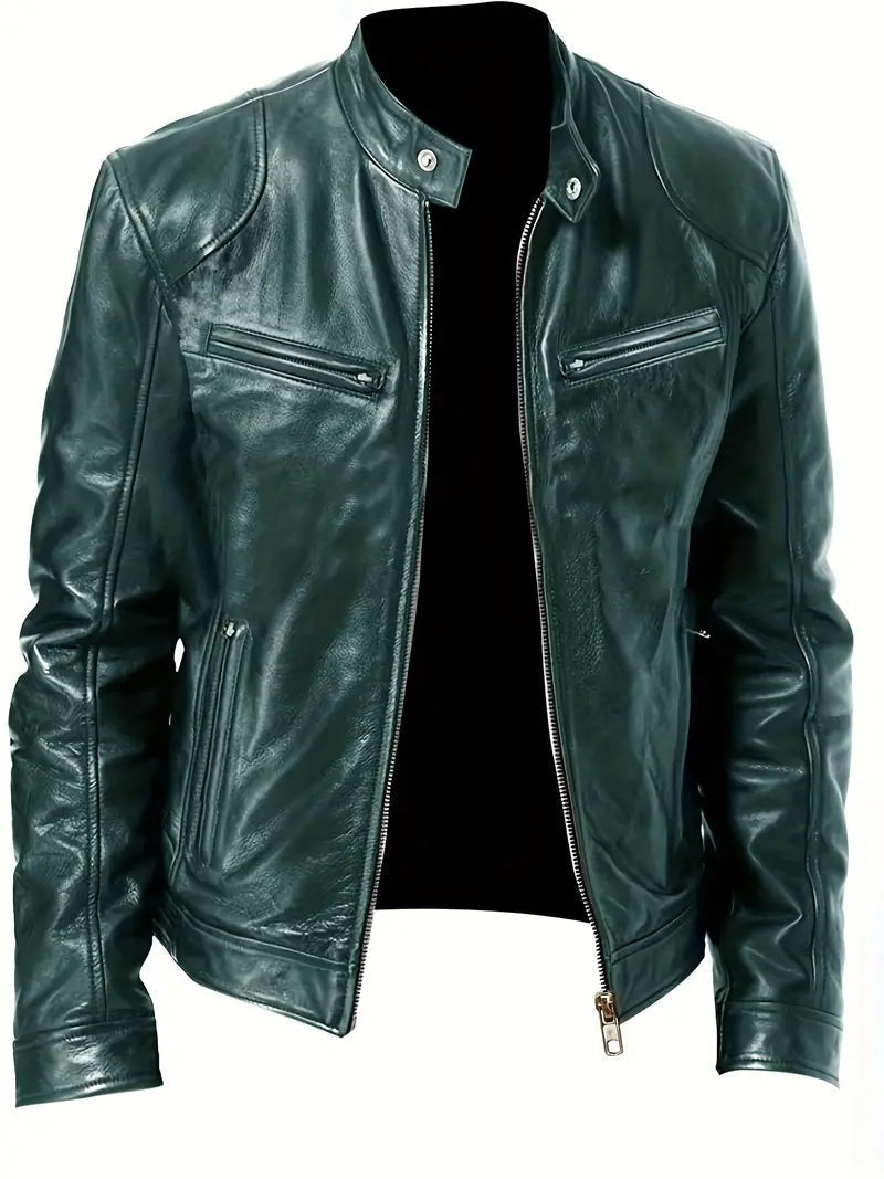 Ezra | Men's Slim Fit Racer Jacket