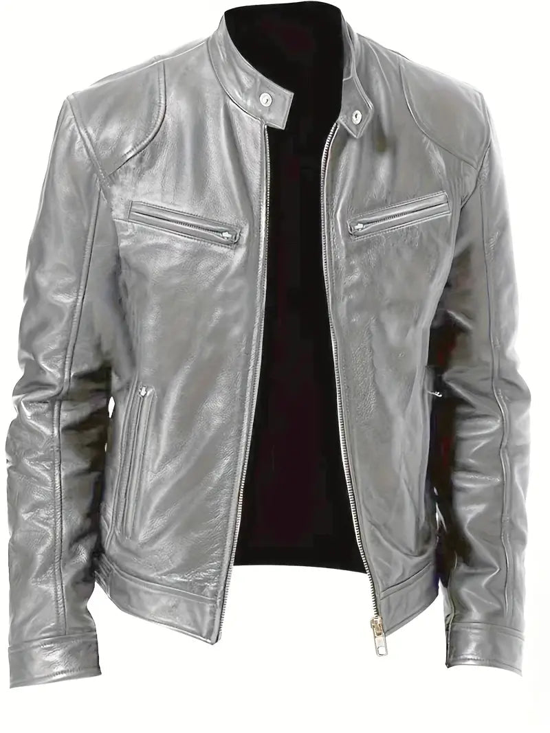 Ezra | Men's Slim Fit Racer Jacket