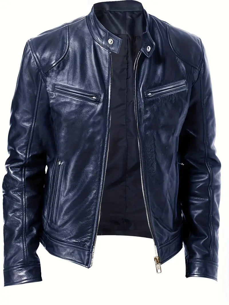 Ezra | Men's Slim Fit Racer Jacket