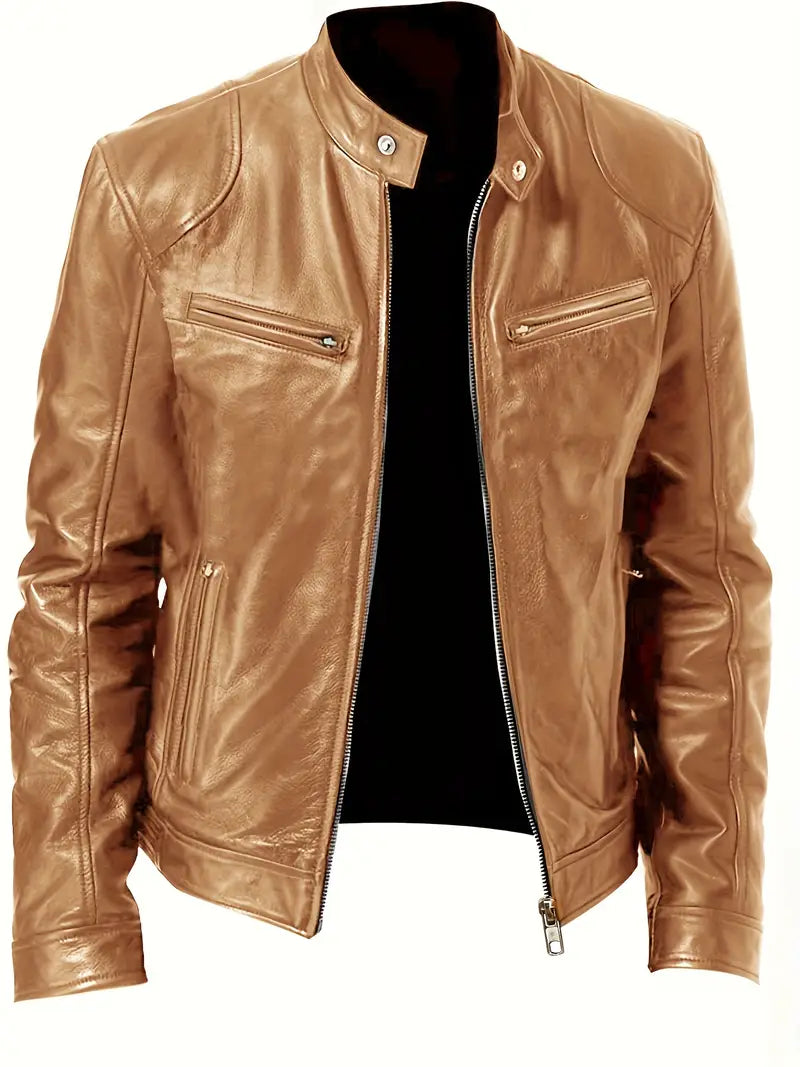 Ezra | Men's Slim Fit Racer Jacket