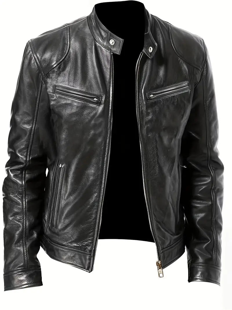 Ezra | Men's Slim Fit Racer Jacket