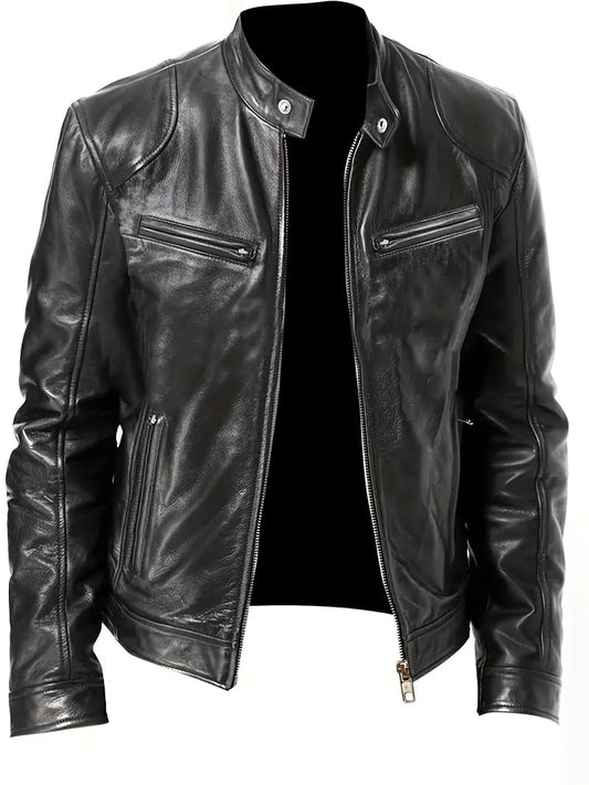 Ezra | Men's Slim Fit Racer Jacket