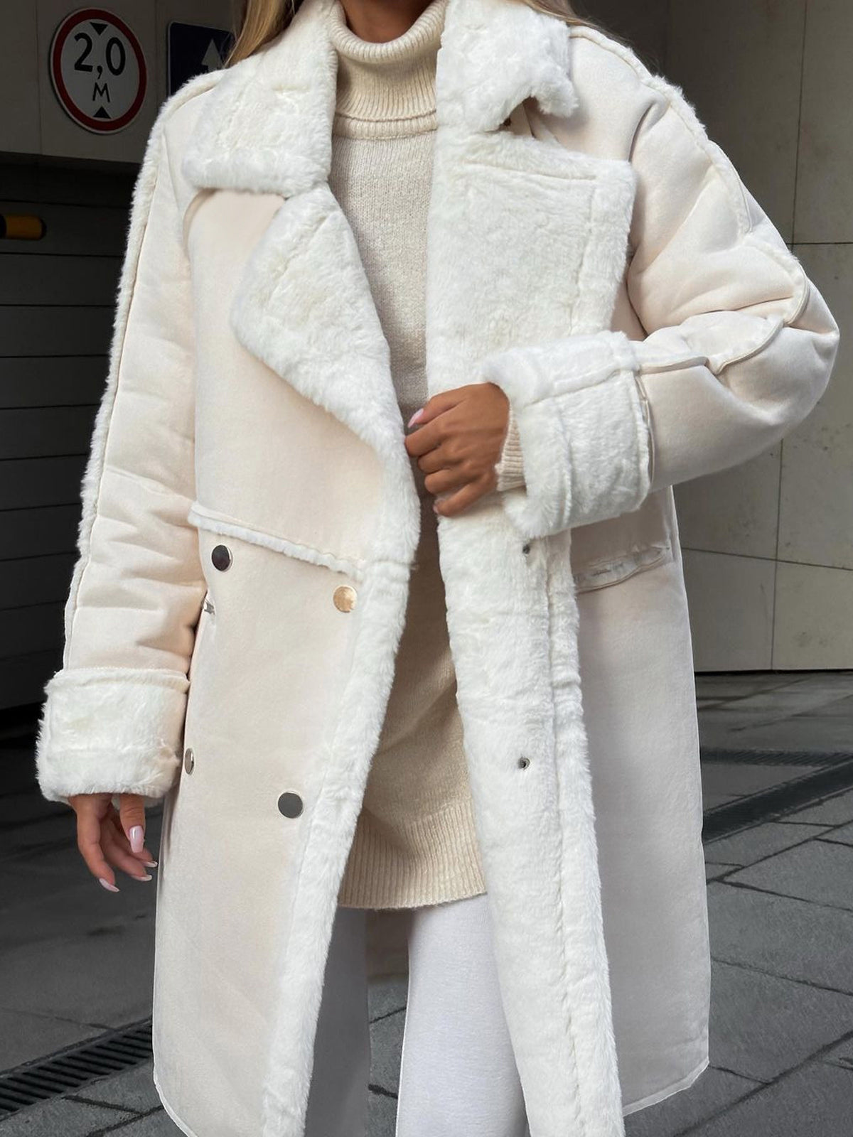 Fern | Women's Oversized Shearling Long Coat