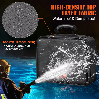 Fireproof and Waterproof Document Organiser Bag – Portable Protective Storage for Travel and Home Security
