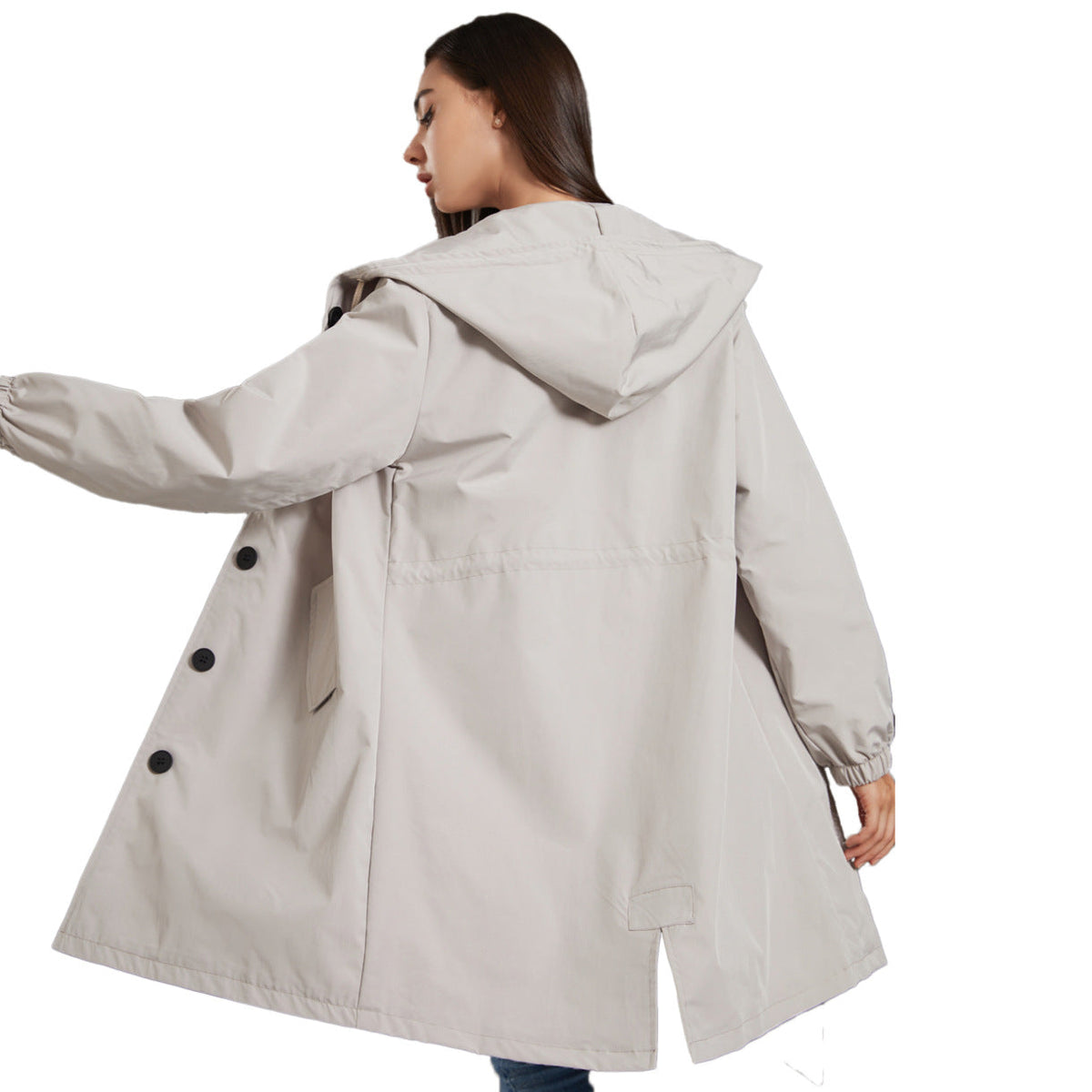 Frances | Women's Hooded A-Line Coat