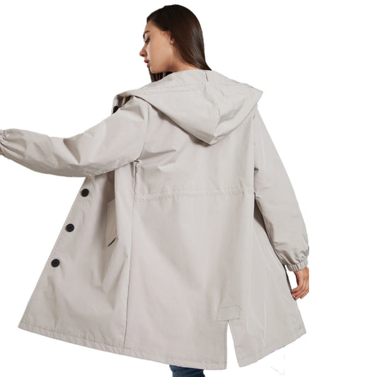 Frances | Women's Hooded A-Line Coat