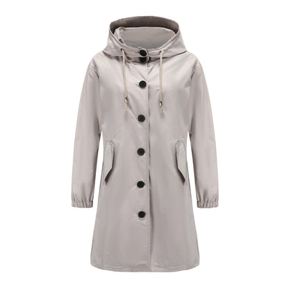 Frances | Women's Hooded A-Line Coat
