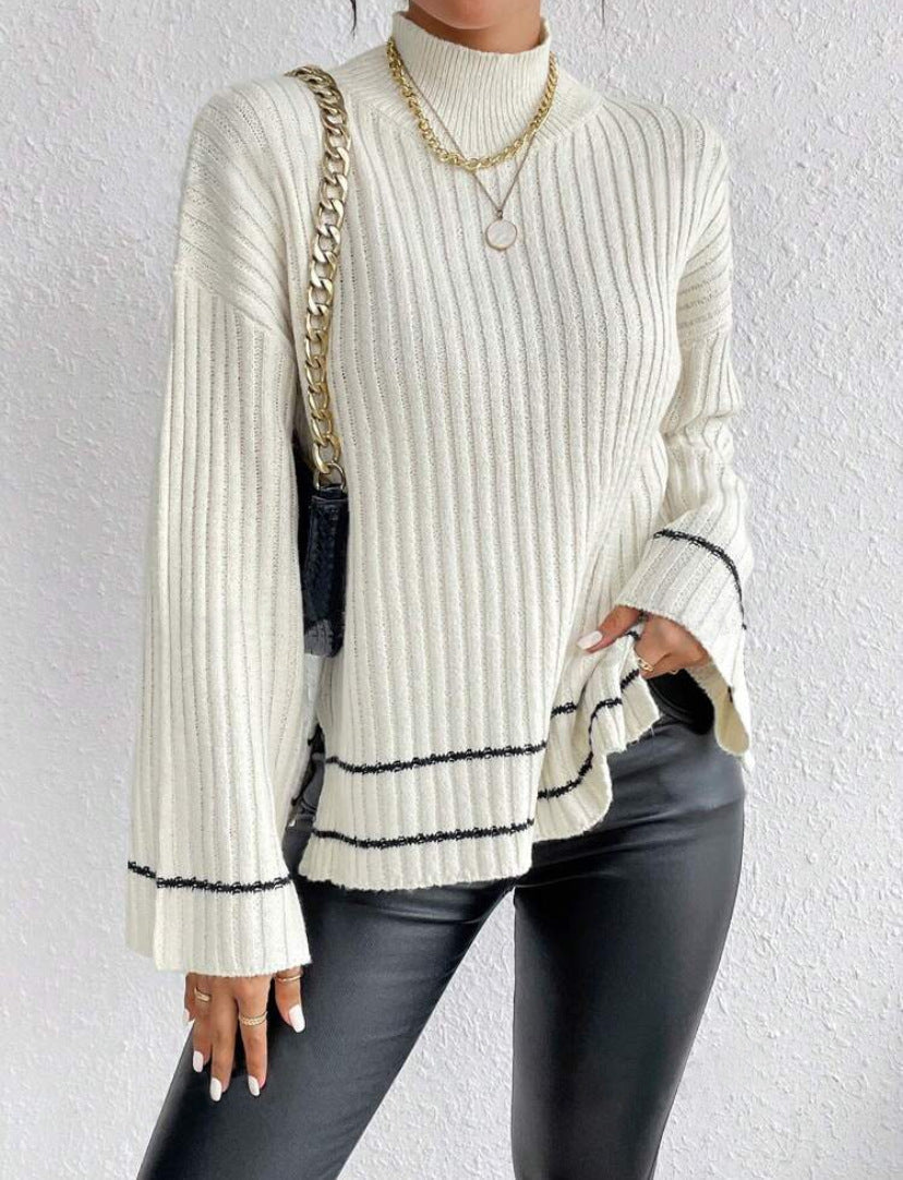 Frances | Women's Ribbed Tunic Sweater
