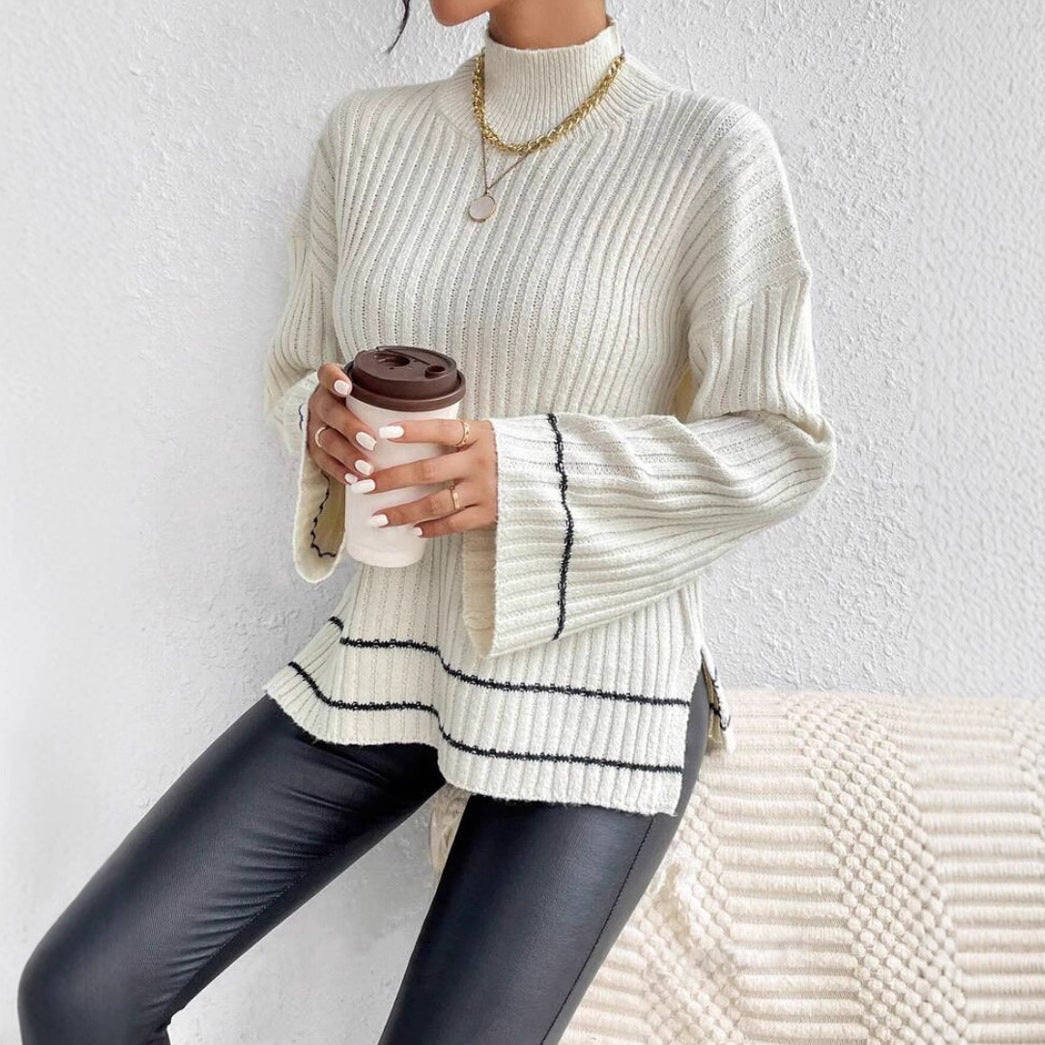 Frances | Women's Ribbed Tunic Sweater