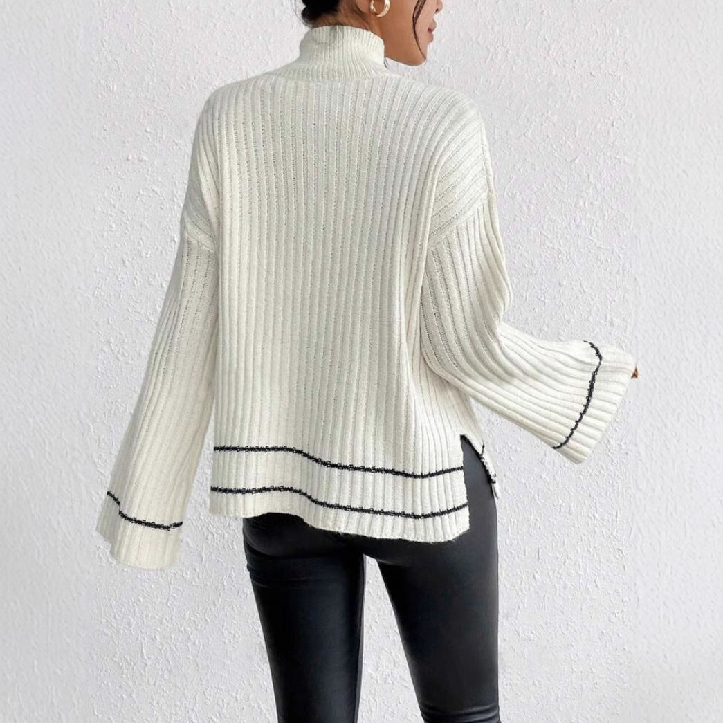 Frances | Women's Ribbed Tunic Sweater