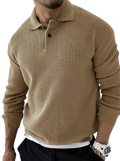 Geoffrey | Men's Button-Down Polo Sweater