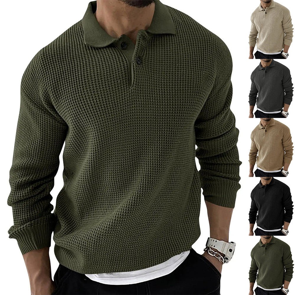 Geoffrey | Men's Button-Down Polo Sweater