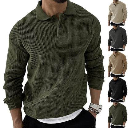 Geoffrey | Men's Button-Down Polo Sweater